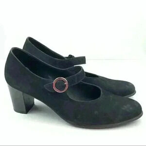 Arche heels size 41 9 black nubuck suede maryjanes
